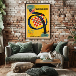 Carrera Panamericana Mexico 1950 Poster