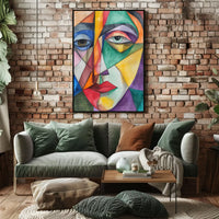 Vibrant Abstract Cityscape Art Poster
