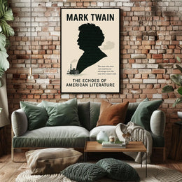 Mark Twain The Echoes of American Literature Poster
