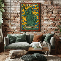 Liberty and New York Poster