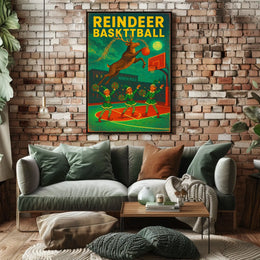 Reindeer Basketball Extravaganza Poster