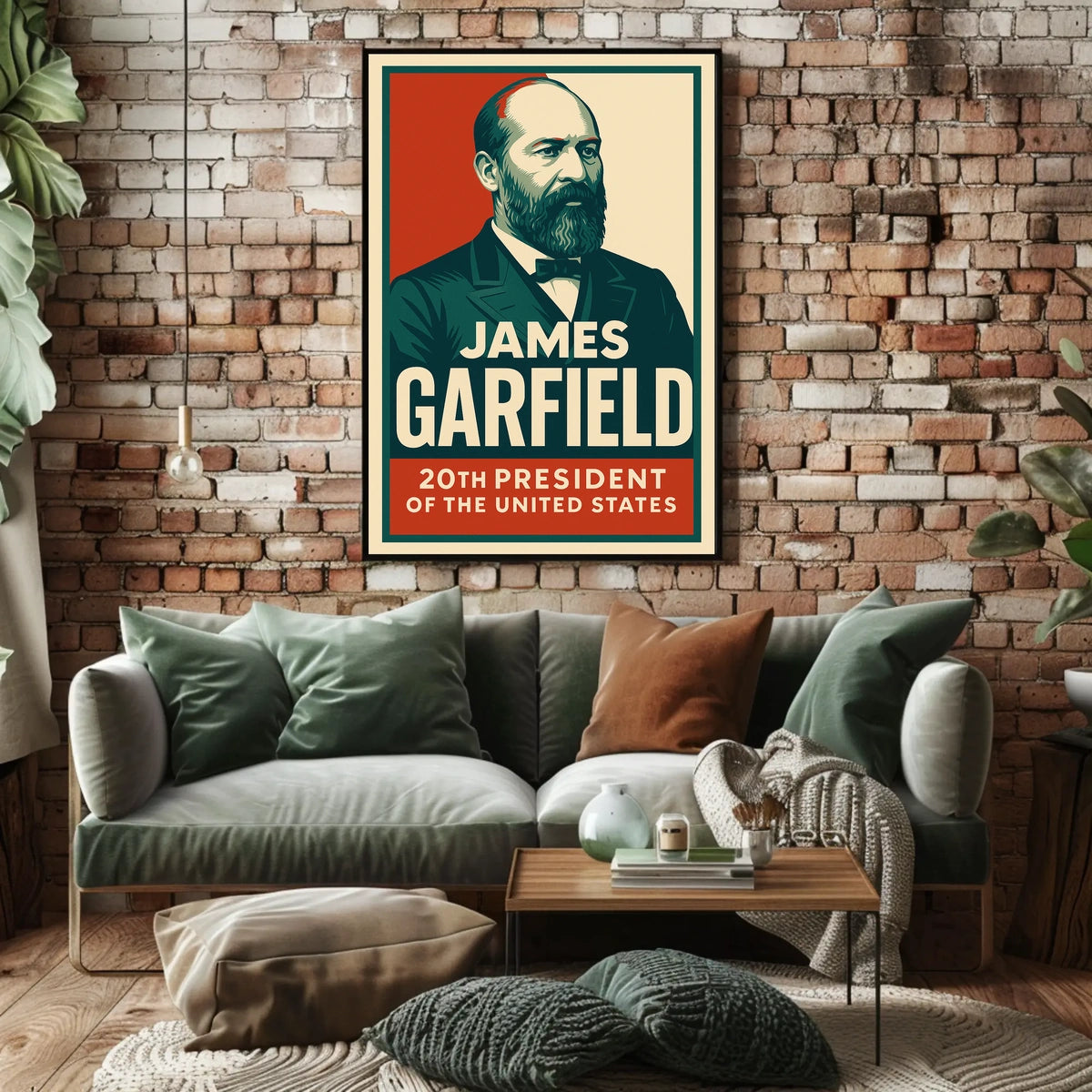 James Garfield 20th President Realism Timeless Poster