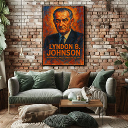 Lyndon B. Johnson Presidential Era Poster