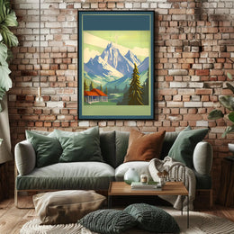 Majestic Mountain Retreat Poster