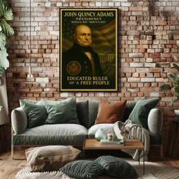 John Quincy Adams Portrait Historical or Presidential Poster