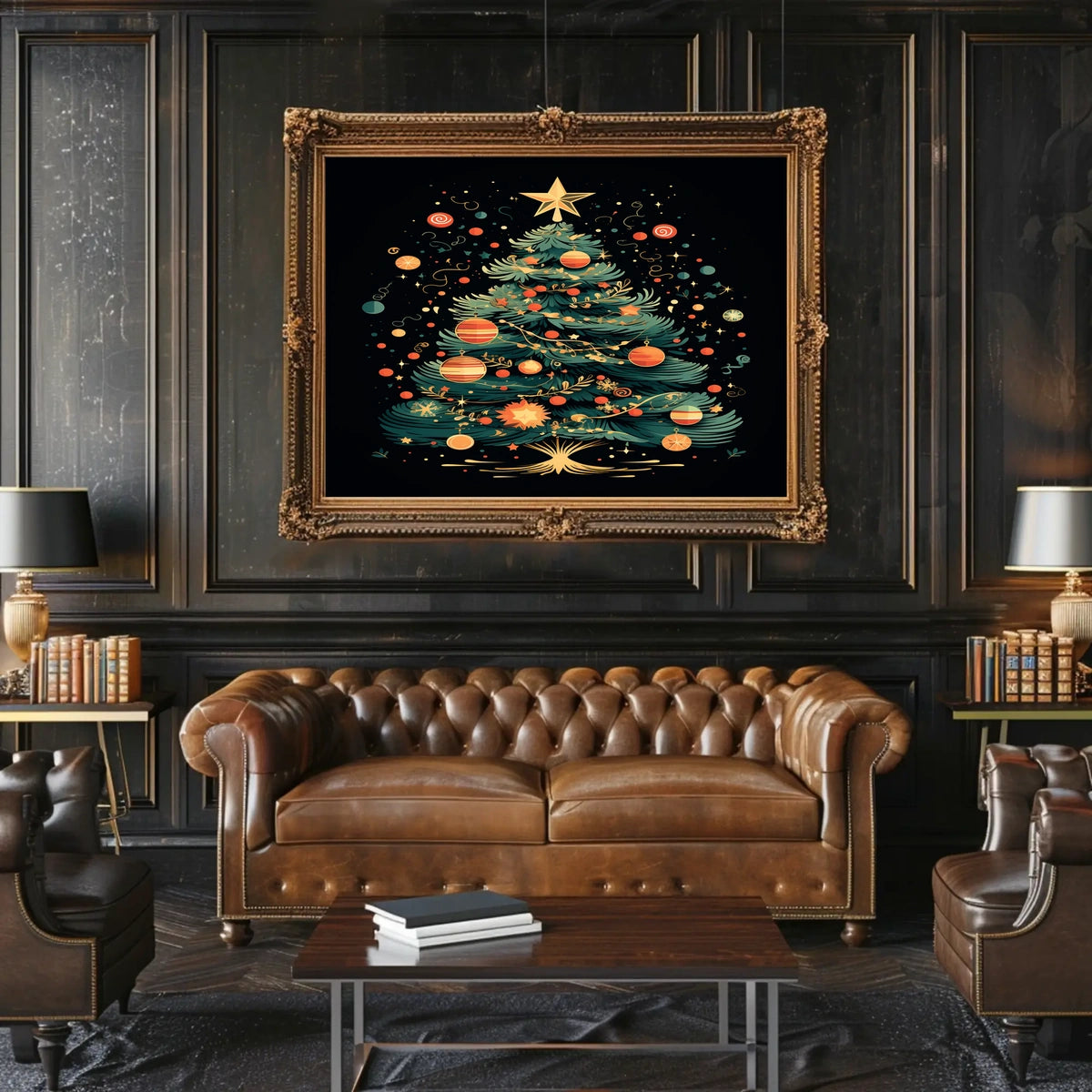 Festive Christmas Tree Poster