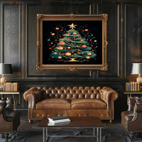 Festive Christmas Tree Poster