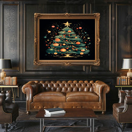 Festive Christmas Tree Poster