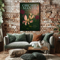 Orchid Mantis Elegance in Motion Poster