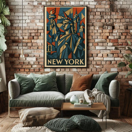 New York Art Deco Tribute Poster