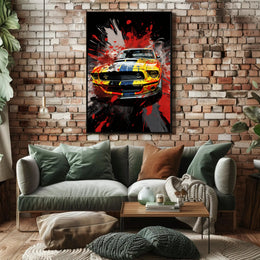 Colorful Automotive Explosion Poster PosterGoat