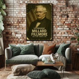 Millard Fillmore 13th President of the United States Damaged Photograph Poster