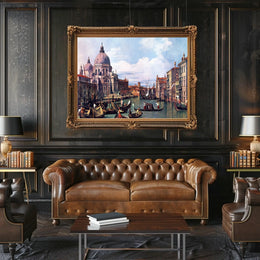 Venetian Canal Scene Neoclassical Cultural or Heritage Poster