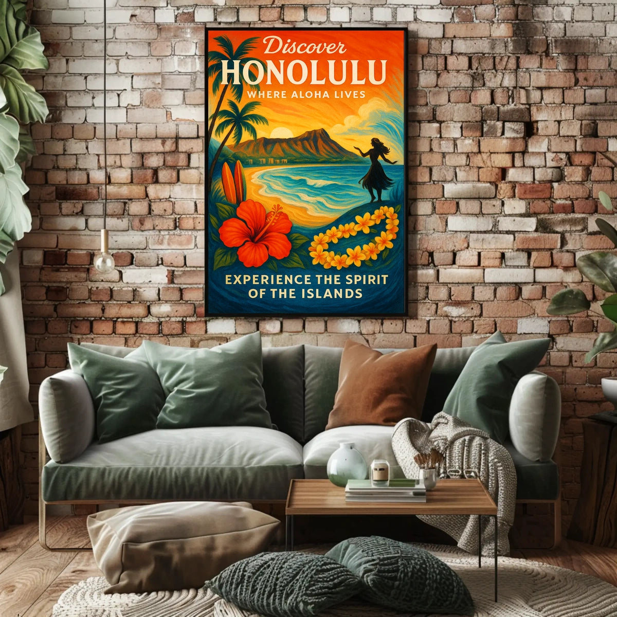 Discover Honolulu Where Aloha Lives Poster