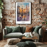 Madrid Cityscape Poster