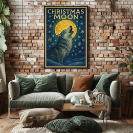 Christmas Moon Poster
