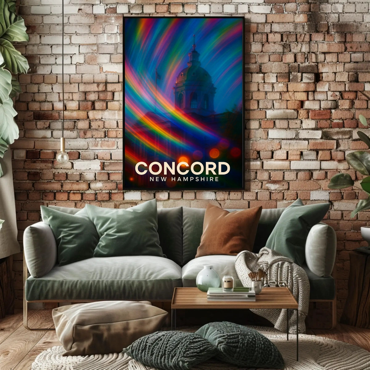 Concord Cityscape Vibrant Impressionism Chic Poster