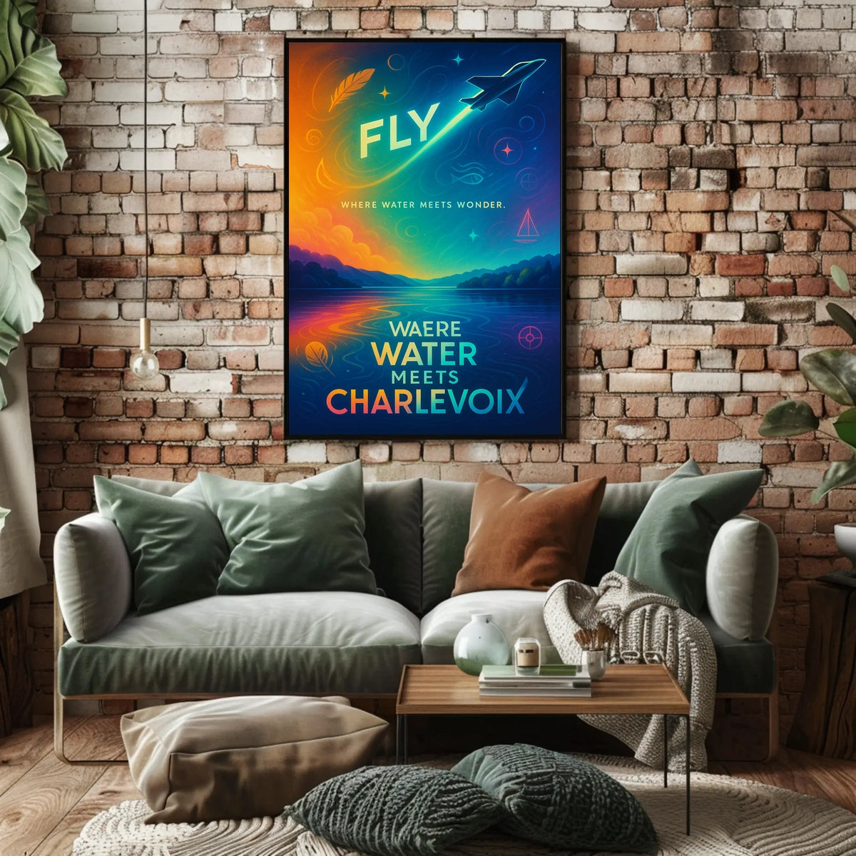 Fly High Charlevoix Dreamscape Travel Poster