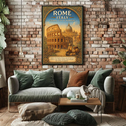 Rome, Italy Eternal City of Wonders Poster