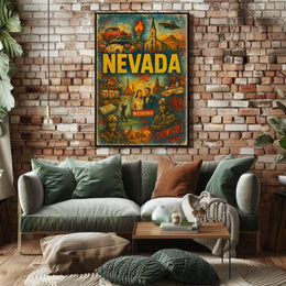 Nevada A Vibrant Tapestry Poster
