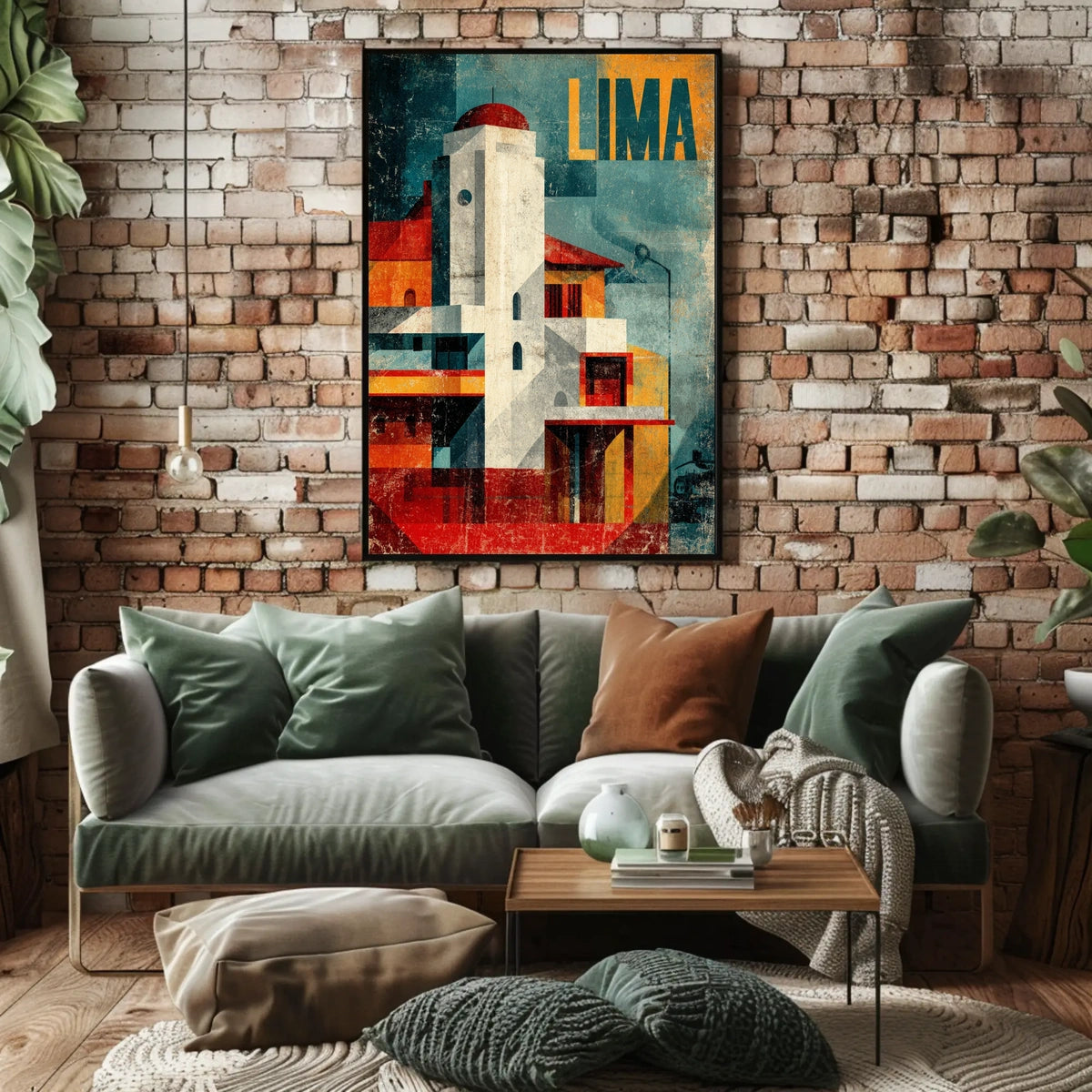 Lima Architectural Abstraction Poster