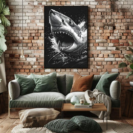 The Ferocious Shark Poster