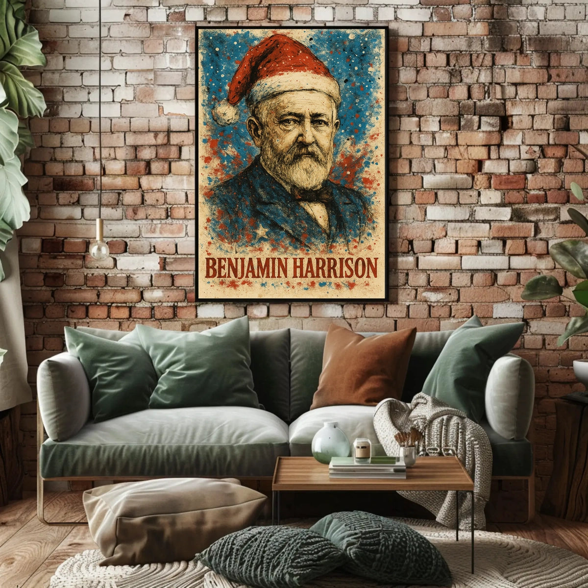 Benjamin Harrison 23rd President of the United States Christmas SeriesPoster