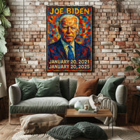 Joe Biden 46th President of the United States Glitch Hop Art Poster