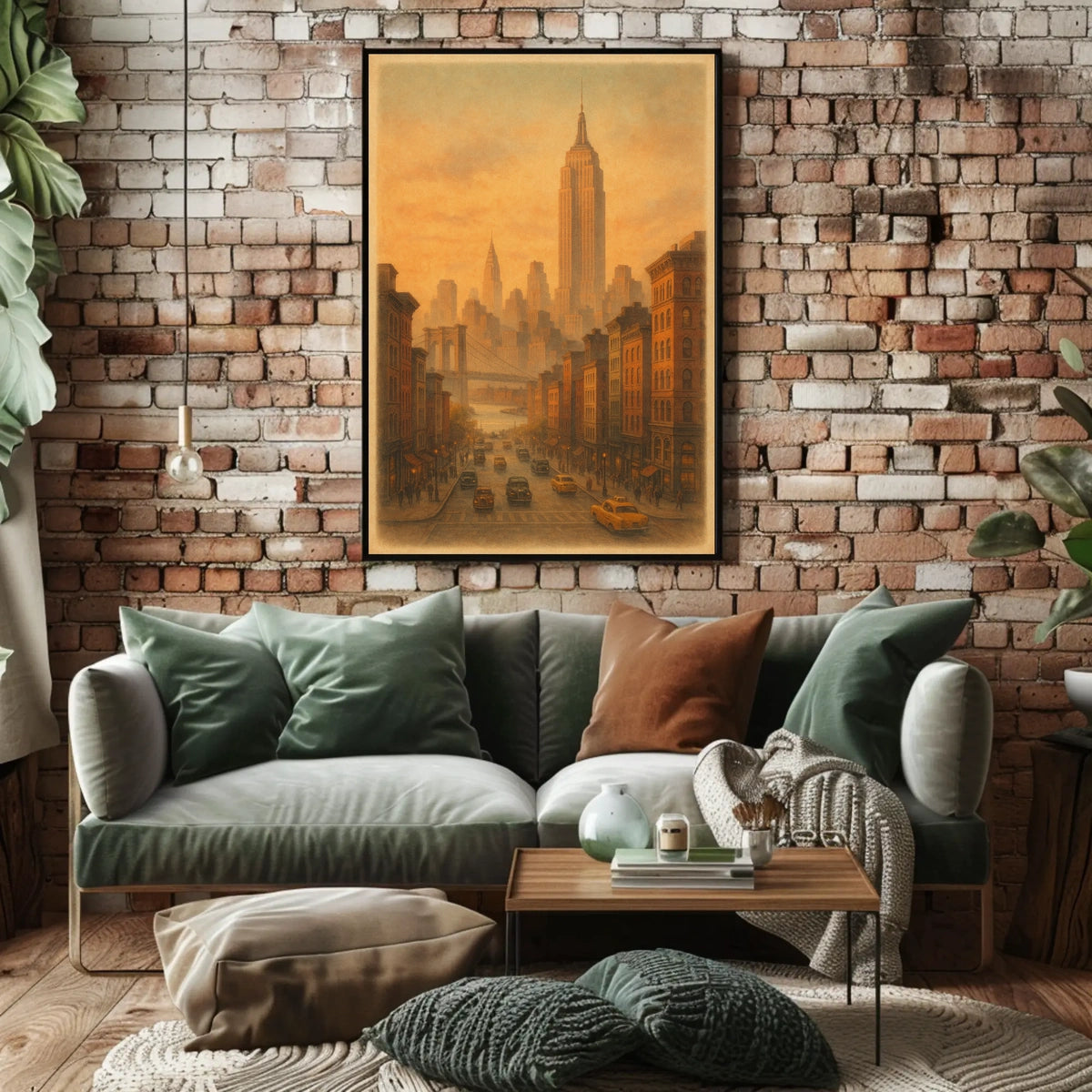 Vintage New York Cityscape Vintage Poster