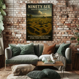 Ninety Six Star Fort Remains Poster