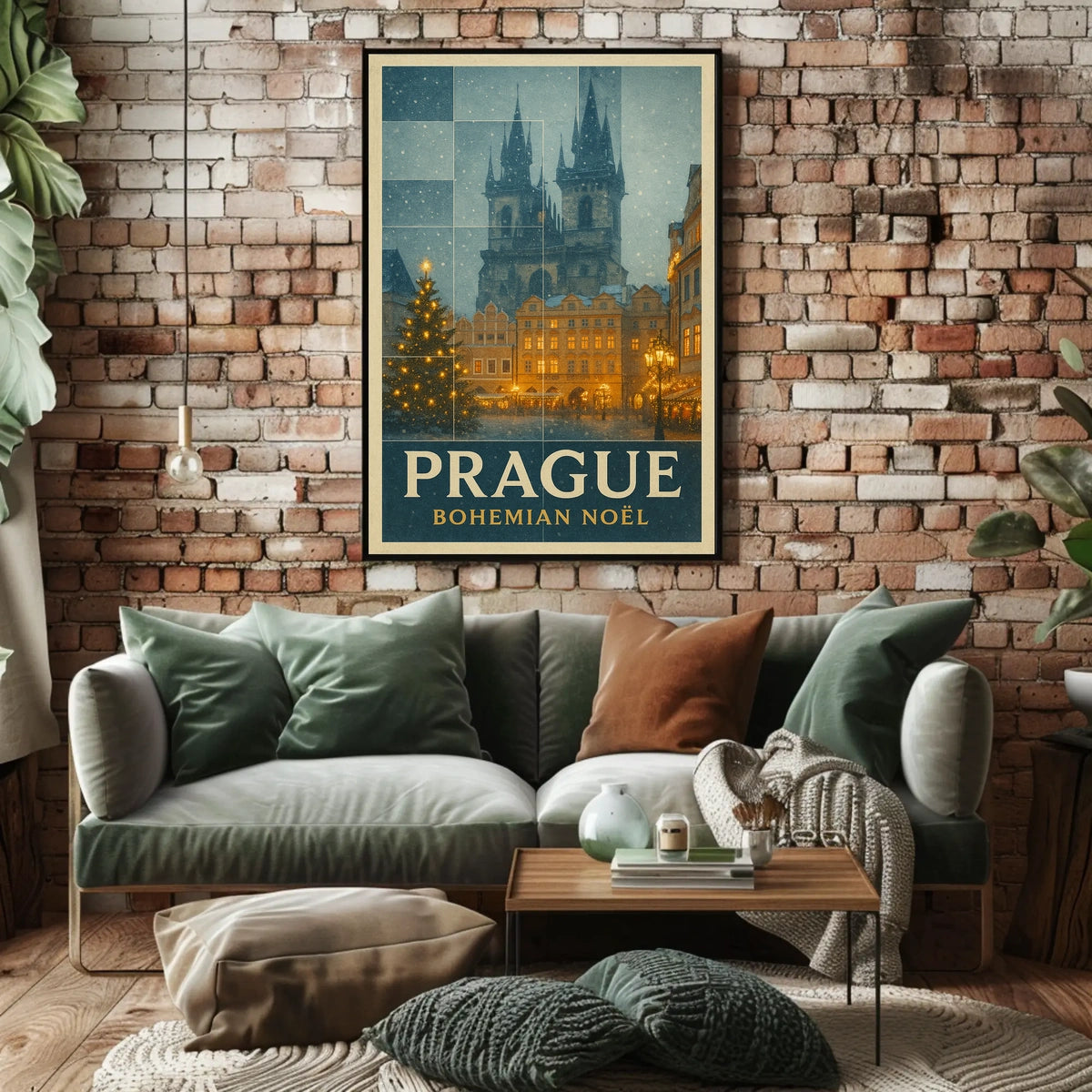 Prague Bohemian Noël Poster