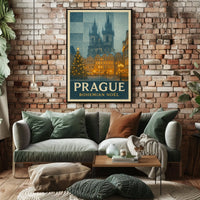 Prague Bohemian Noël Poster