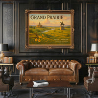 Grand Prairie Travel Poster Art Print