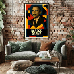 Barack Obama 44th President of the United States Abstract Pop Poster