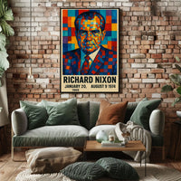 Richard Nixon Presidential Tenure Poster