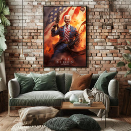 Joe Biden 46th President Funny Patriotic Poster