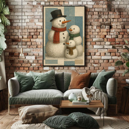 Winter Wonderland Snowmen Poster