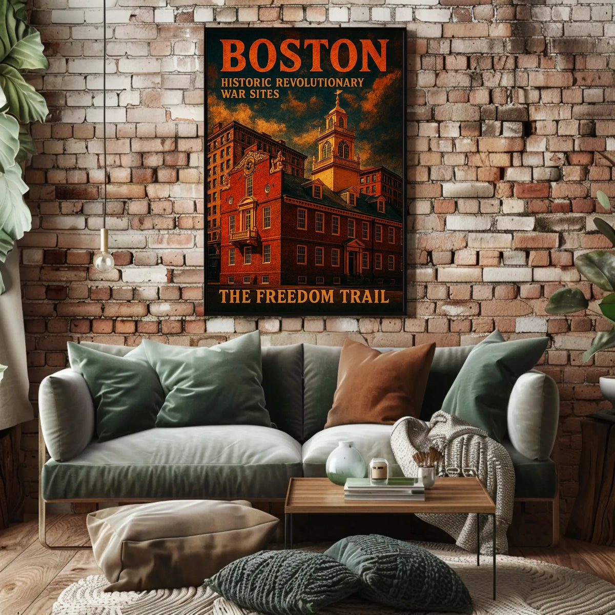 Bostons Historic Revolutionary War Sites Poster