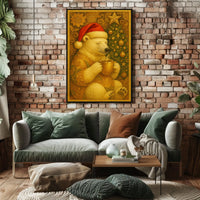 Polar Bear Christmas Poster