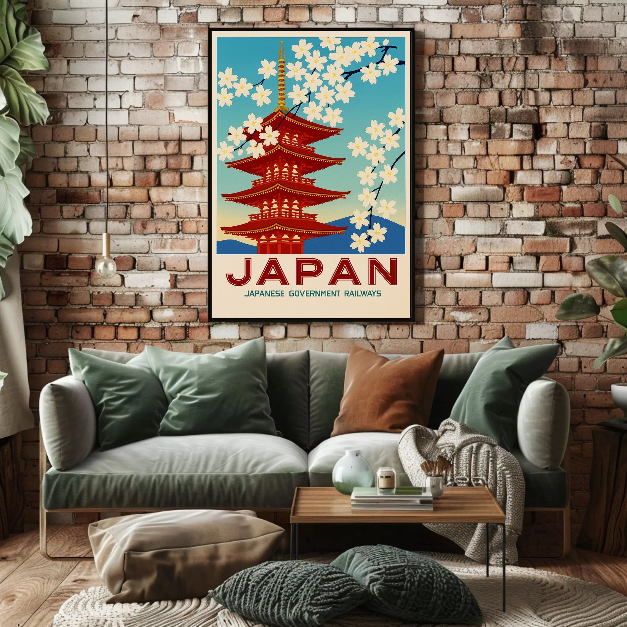 Japan Japanese Government Railways Poster PosterGoat