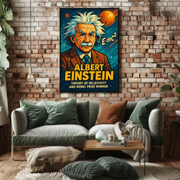 Albert Einstein Theory Of Relativity Poster