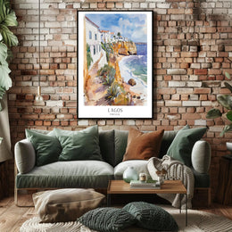 Lagos Portugal Scenic View Travel Poster PosterGoat