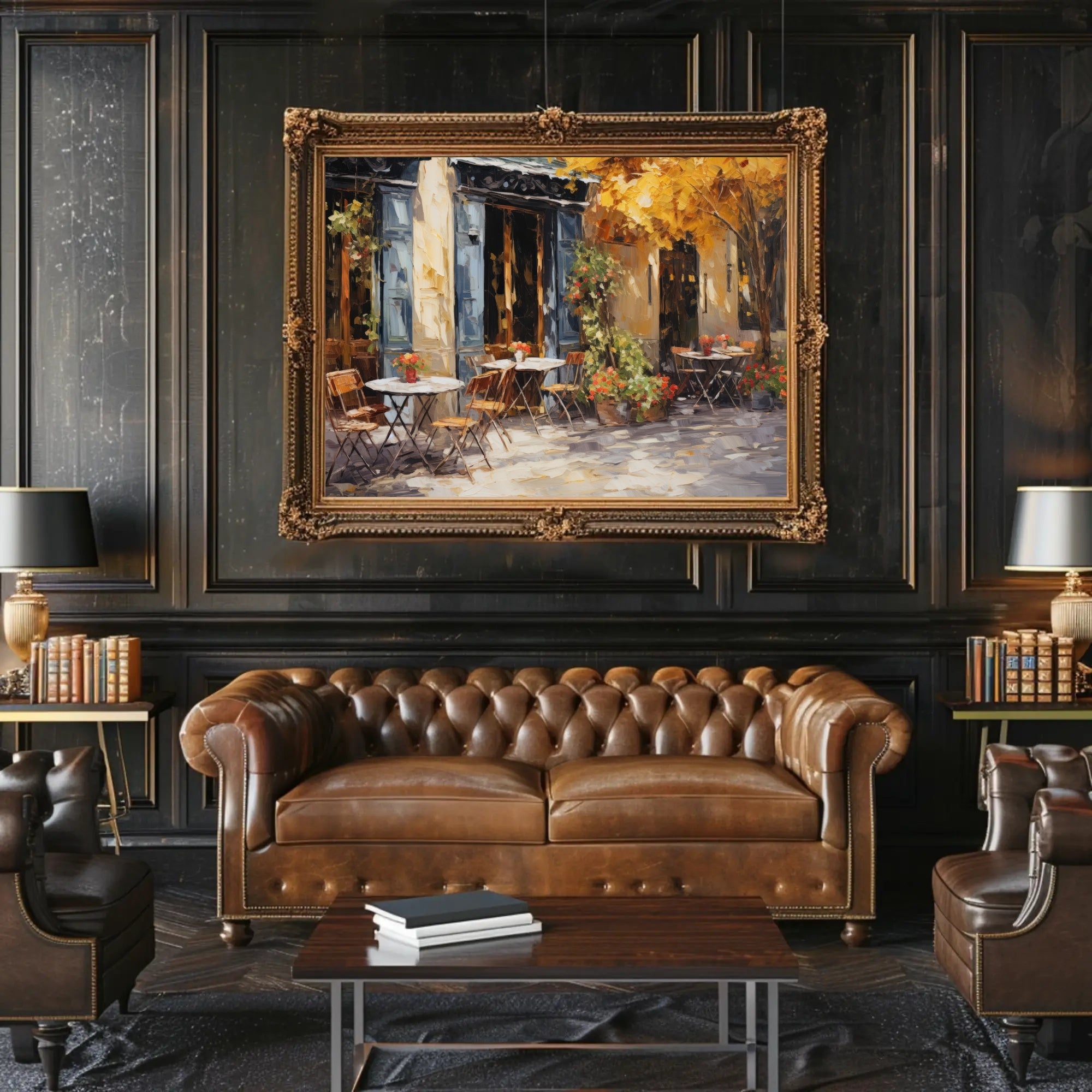 Charming Café Terrace Poster