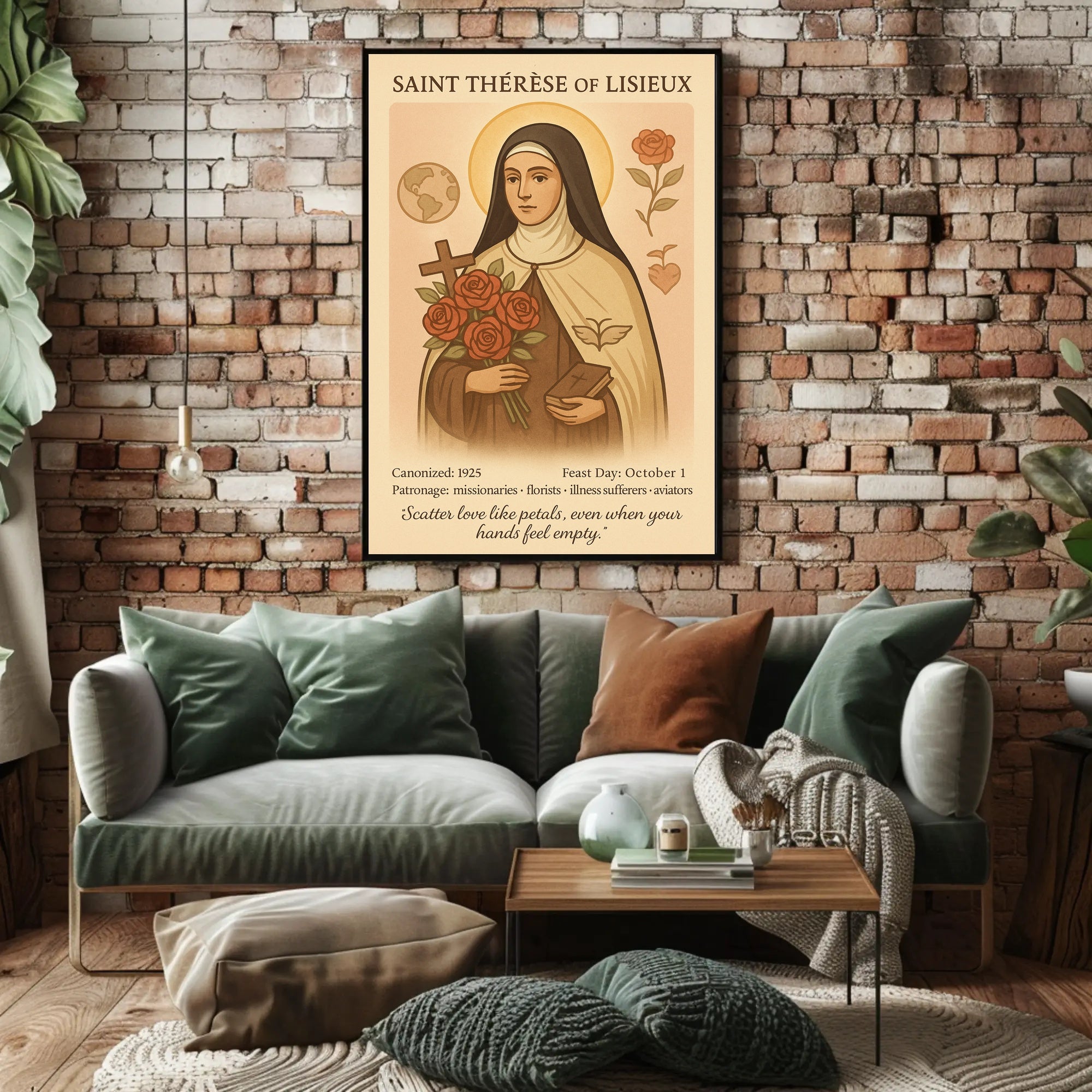 Saint Thérèse of Lisieux Devotional Cultural Heritage Poster