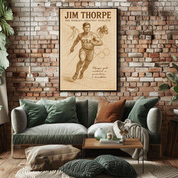 Jim Thorpe Legendary Athlete Poster
