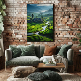 Rural Harmony in Southeast Asia Cultural or Heritage Poster
