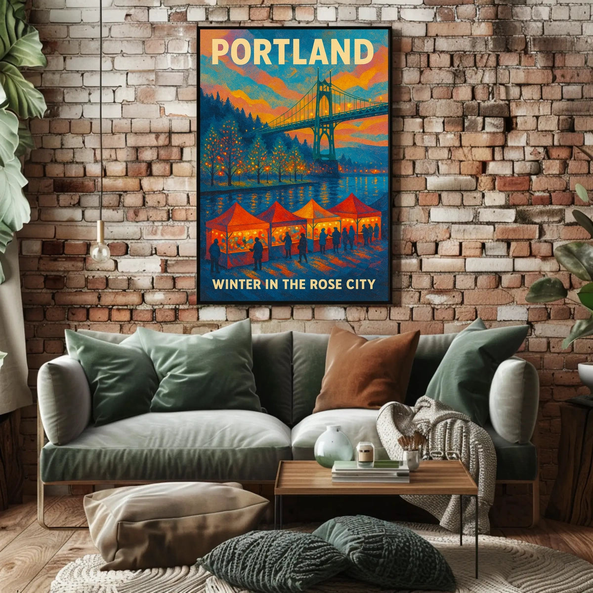 Winter in the Rose City Poster