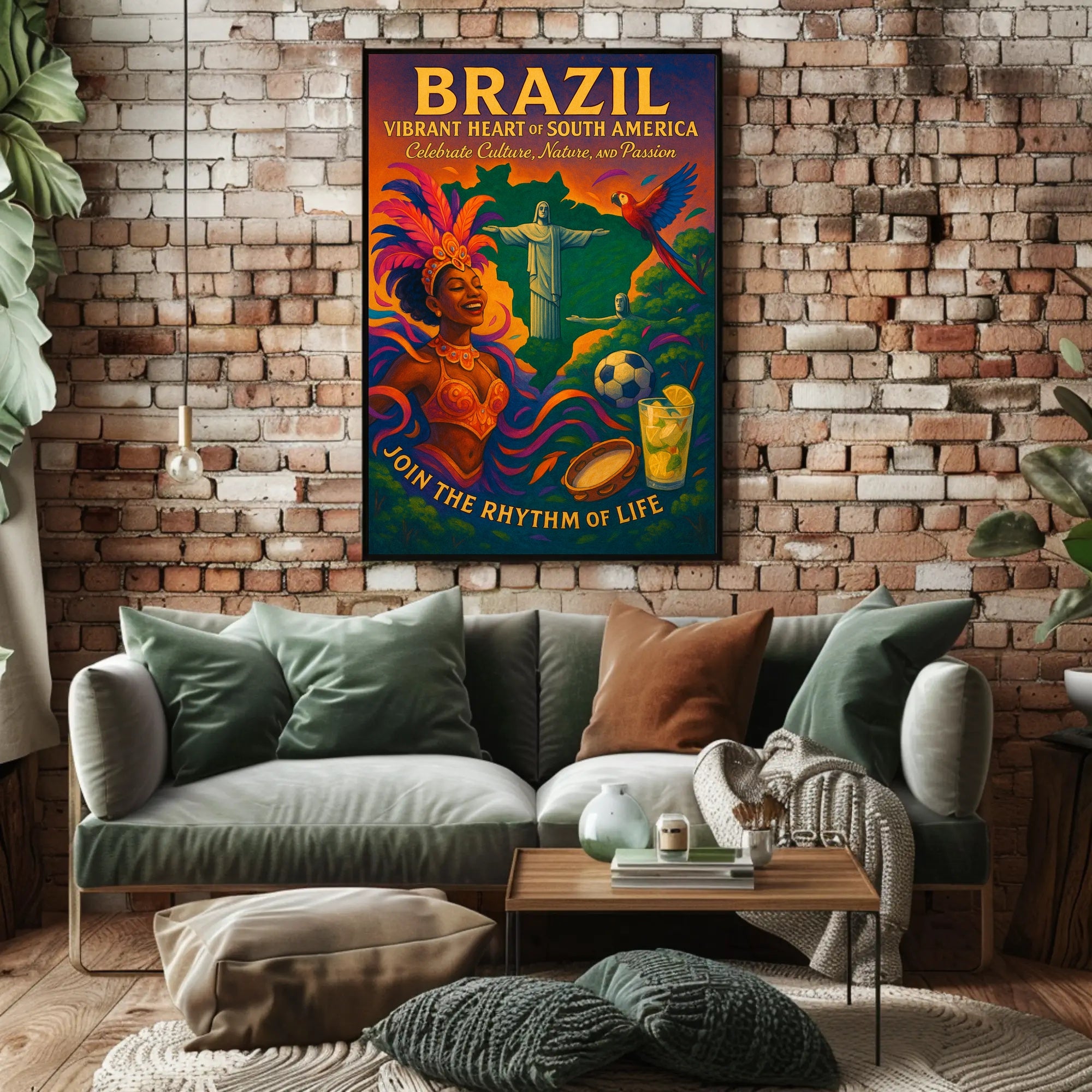 Vibrant Heart of South America Poster