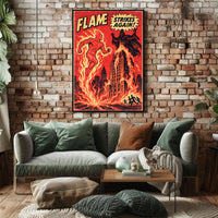 Flame Strikes Again! Poster PosterGoat
