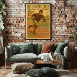 Legend in Motion The Unmatched Journey of a Sports Icon Jim Thorpe Poster